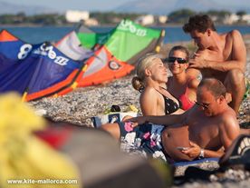 Waiting for the next breeze A kitesurfer's life is hard