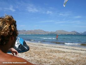 A kiter needs to the observe the conditions Kiter watching what's going on