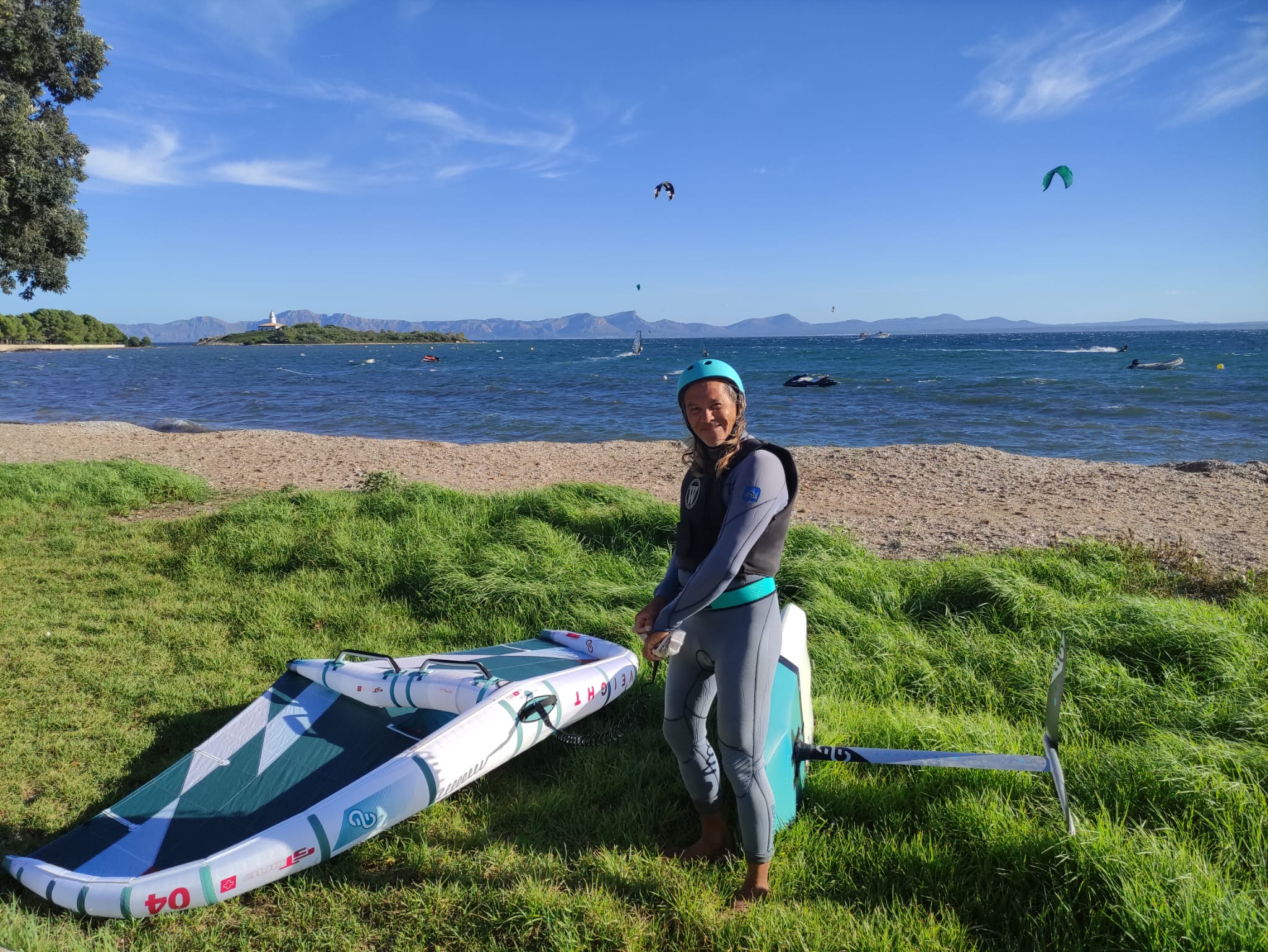 Mallorca coast with ideal Wingfoil weather